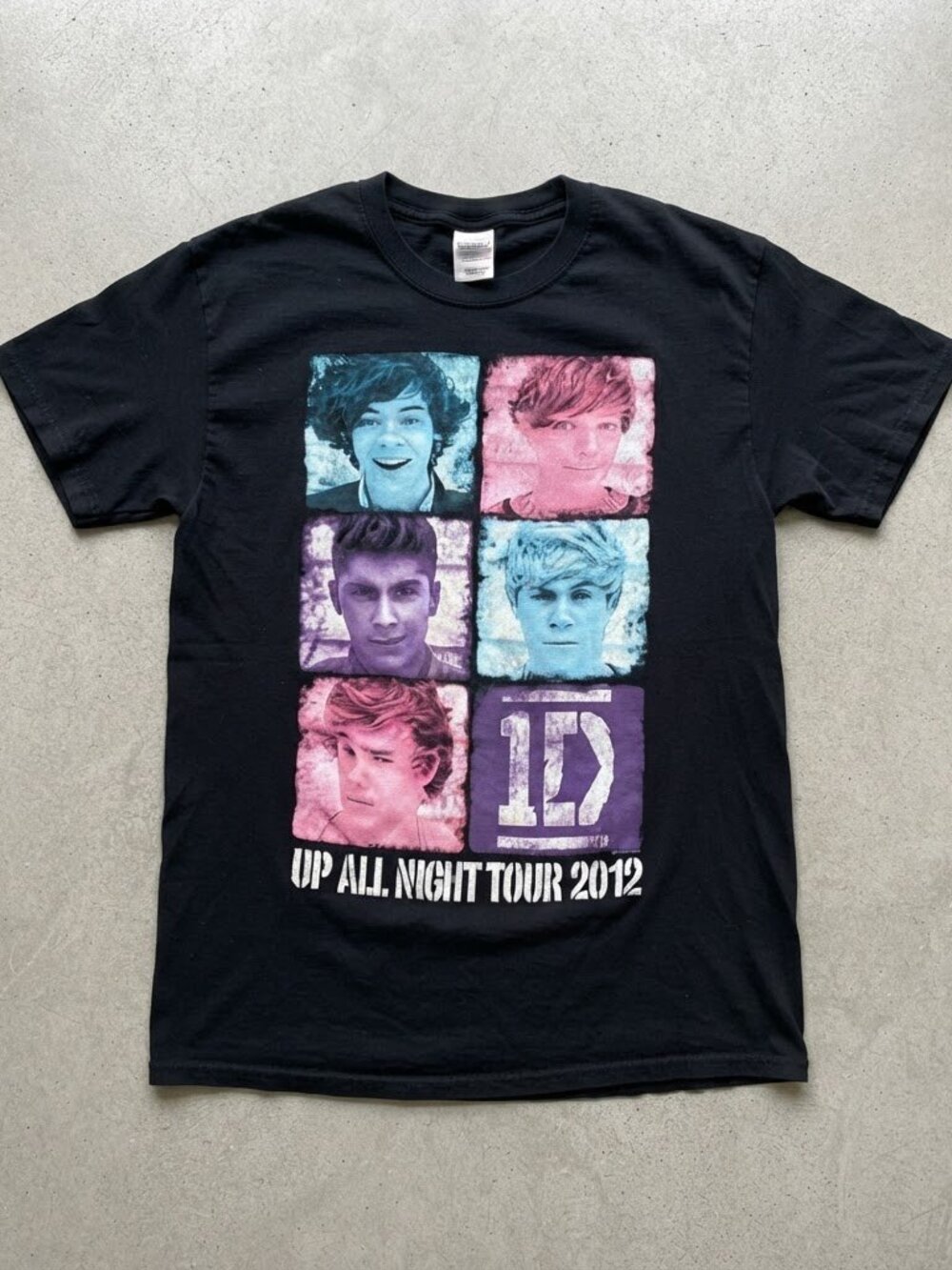 One Direction Up All Night Tour 2012 Multi-Photo Black T-Shirt Unisex S-4XL